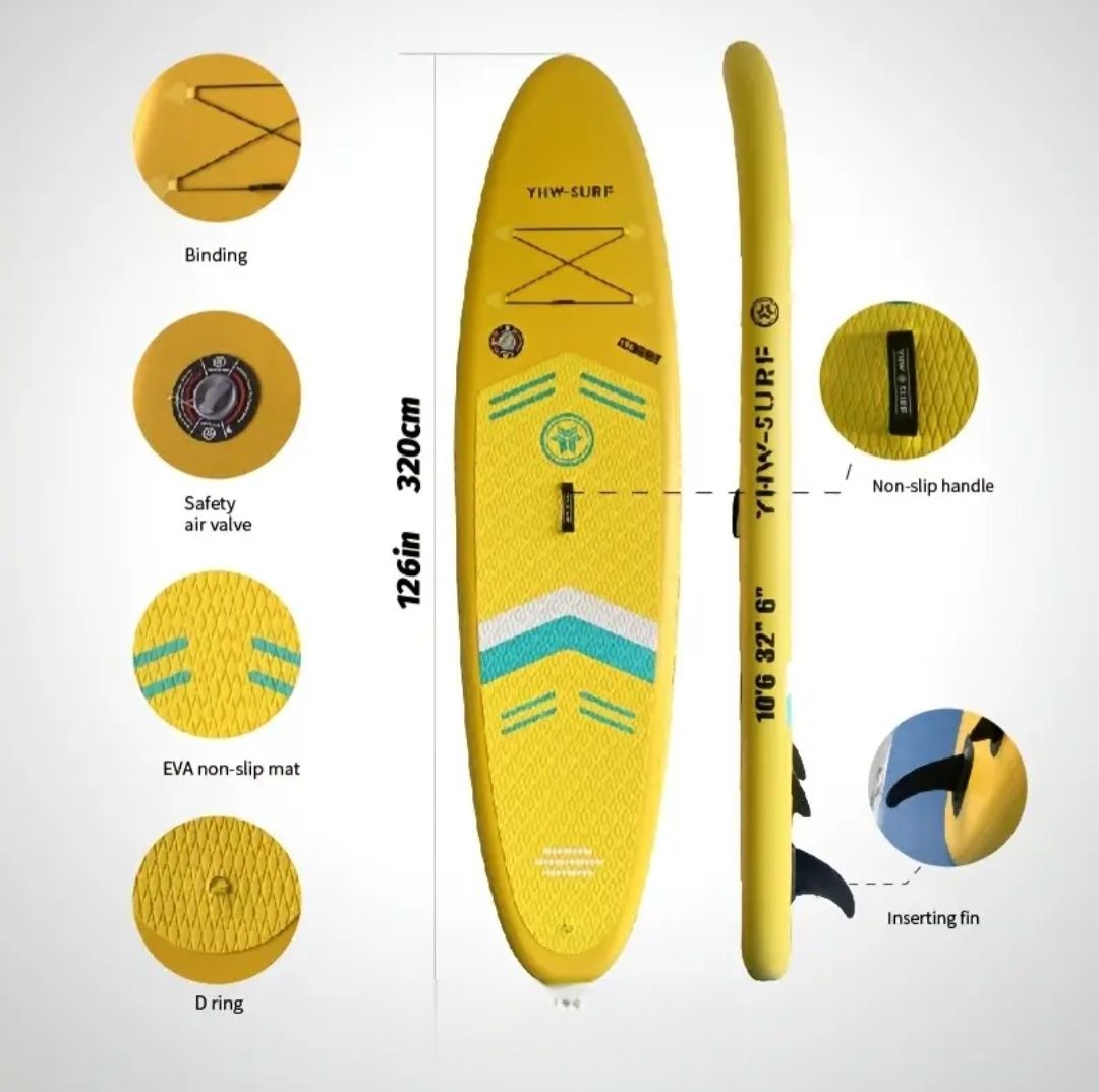 ЧИСТО НОВ Paddle board с аксесоари