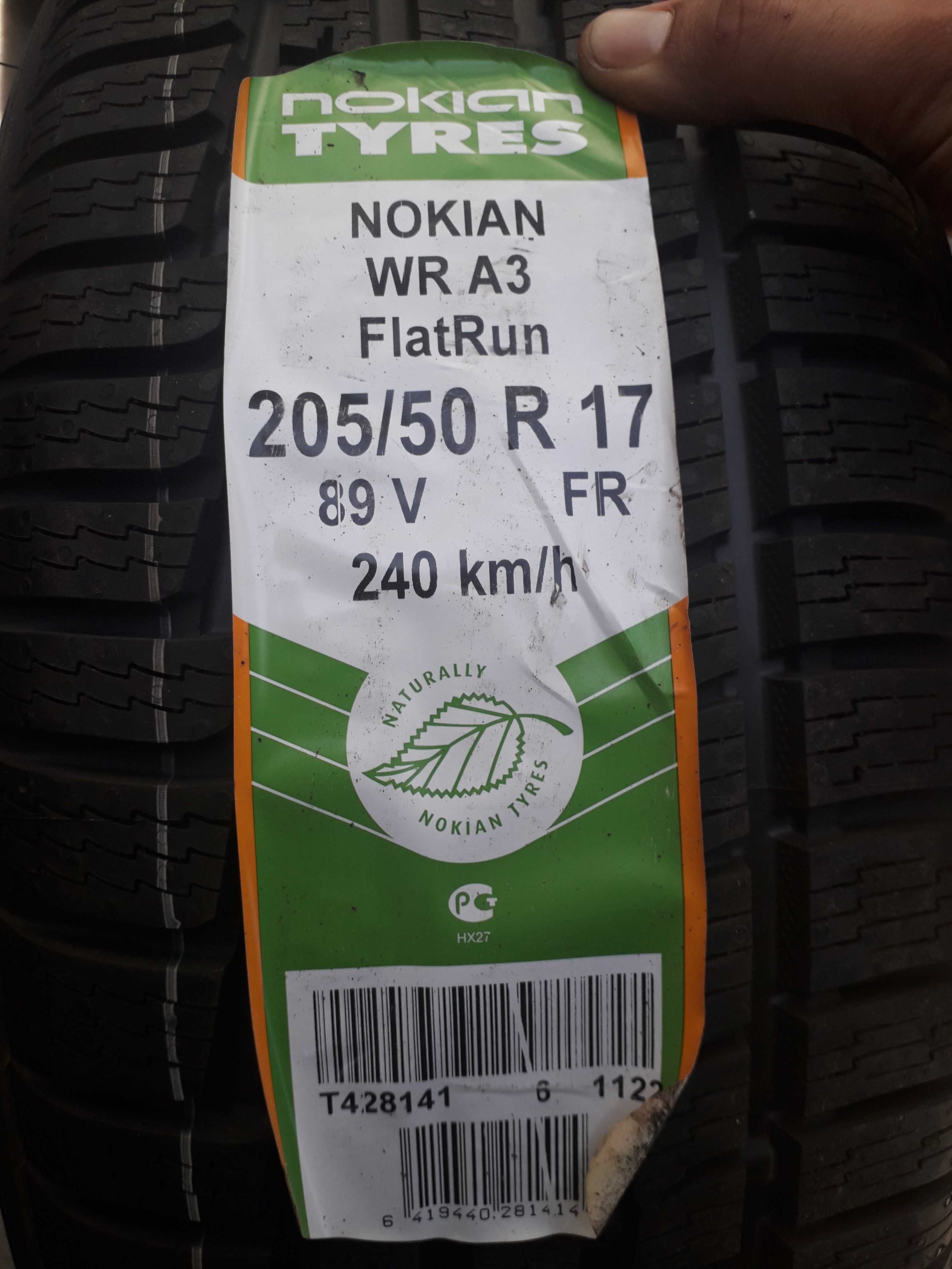 Нови зимни гуми R17 205/50 Nokian WRA3 AllWeatherPlus Run-Flat 89V M+S