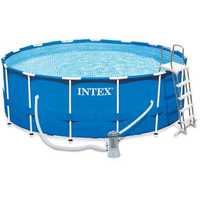 Intex Сглобяем басейн Metal Frame 457x122 см. с помпа и стълба