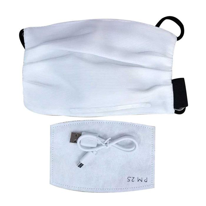 Masca fata lumina led fibra optica EDM concert luminoasa PM2.5 +CADOU!