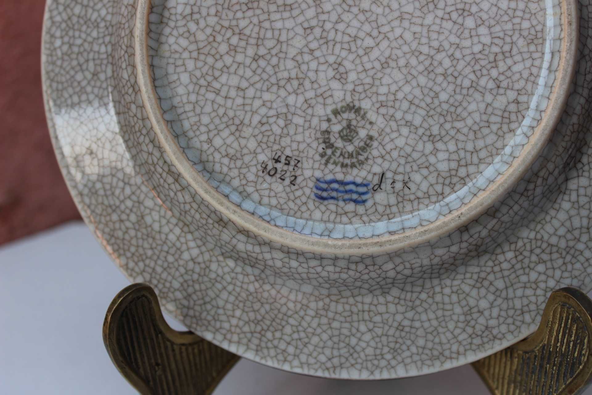 Set 2 farfurii de colectie ROYAL COPENHAGEN, Thokild Olsen, ART DECO
