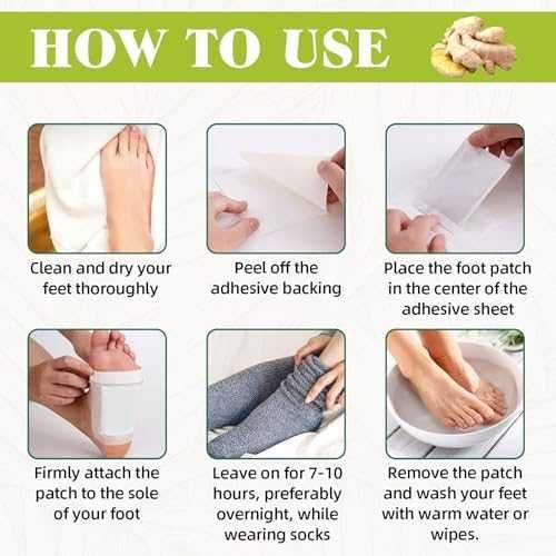 Нови Билкови детокс пачове за крака сън с бамбук и пелин – 40 броя