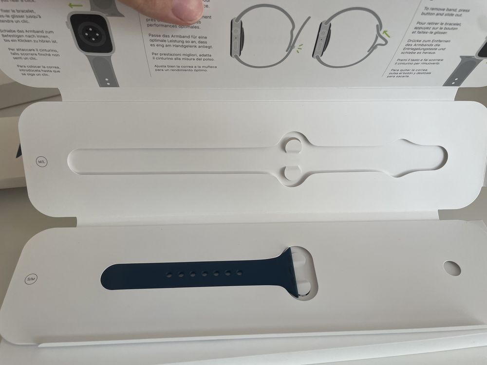 Apple Watch Series 7 смарт часы 41мм темно синего цвета