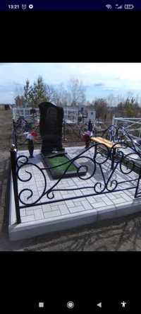 Облагораживпние могил укладка тратуарной плиткой установка памятников