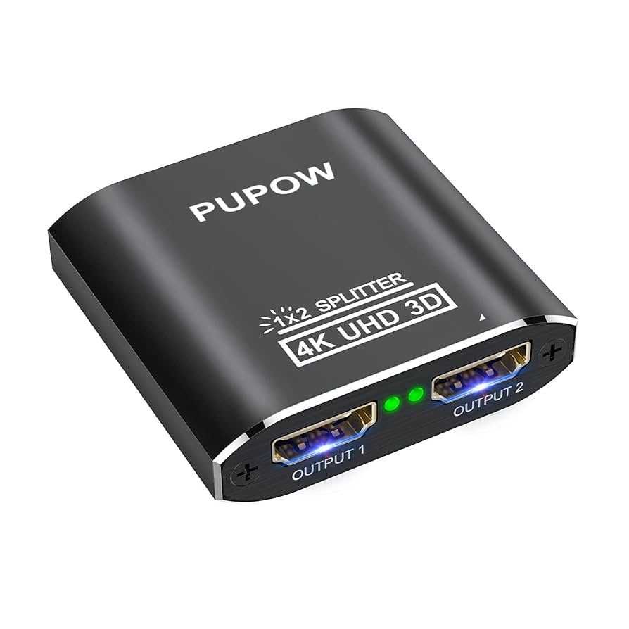 Pupow / HDMI Splitter 1 in 2 Out / сплитер 4K 2 Way