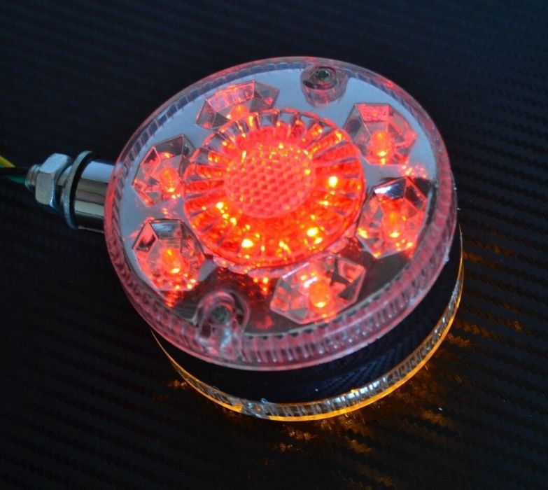 1 бр. LED ЛЕД габарити за огледало ОБЕЦИ  24V , червено-жълто