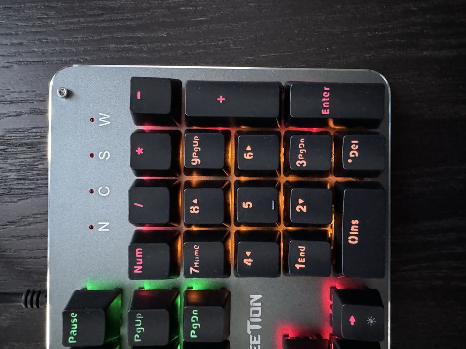 Tastatură Mecanică Gaming, MeeTion MK007, RGB, Metalică, Sigilată