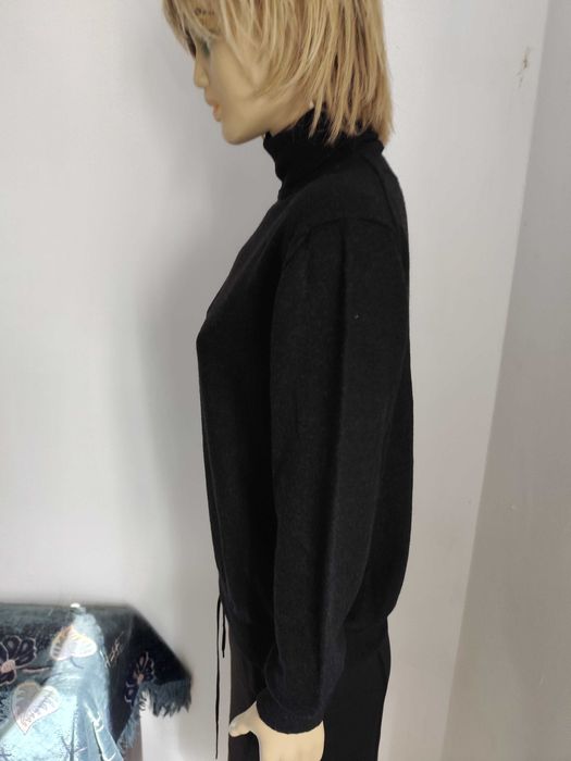 Bluza din lina pura virgina neagra Invidiauomo-masura 40-42-Noua!