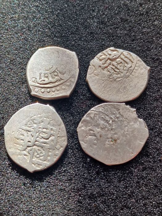 4 monede argint dirhem turcesti otomane 1566-74 Murat III
