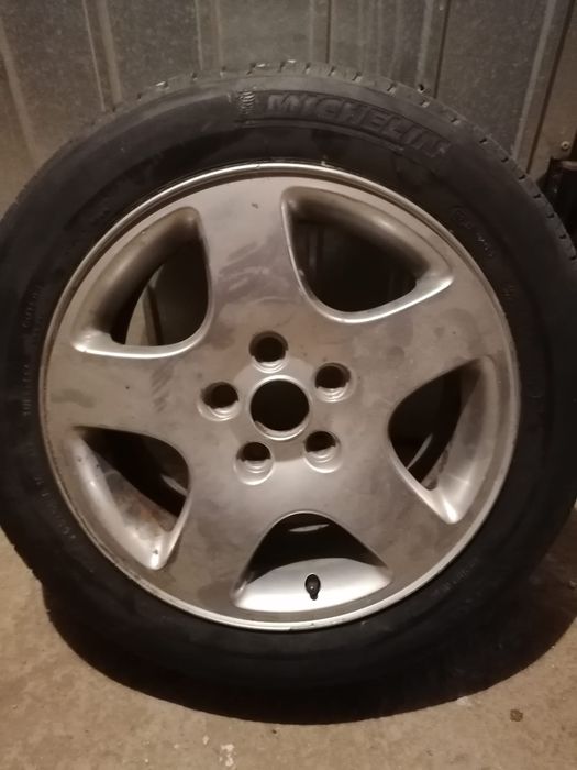 Janta rezerva Audi + 4 anvelope de iarna rulate un sezon