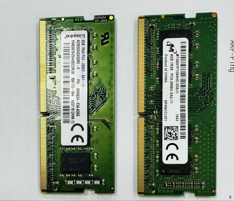 Vind DDR 5 si DDR 4 laptop KINGSTON