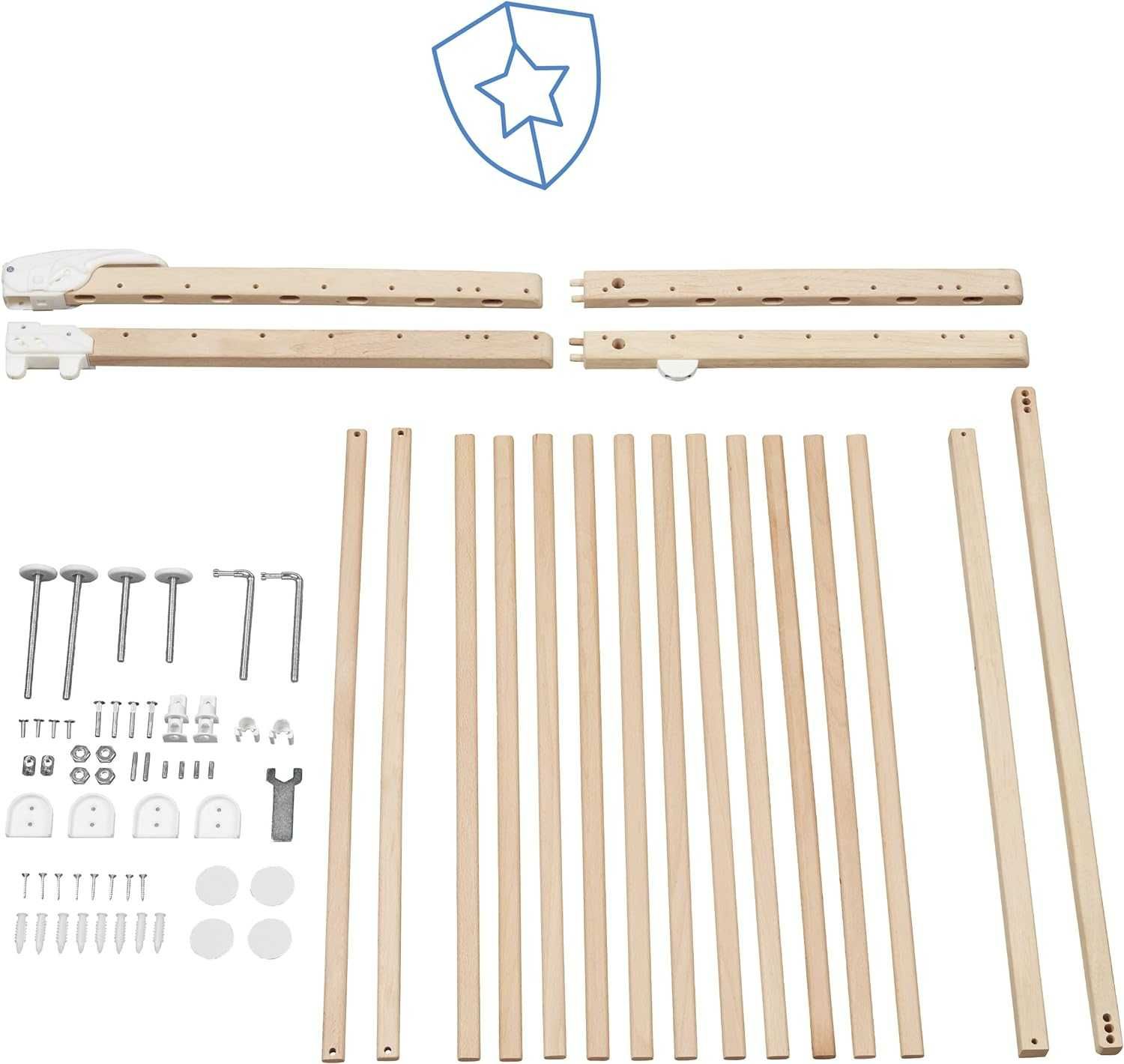 Poarta de siguranta , protectie copii, extensibila, lemn, 63-106 cm