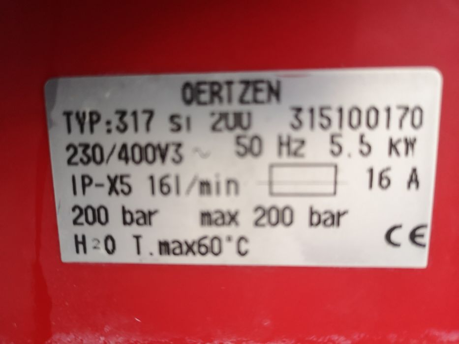 Водоструйка InterPomp Oertzen 200bar 16l/min Керамика Бутална Помпа
