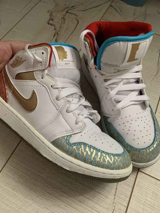 Jordan -Air Jordan 1 Mid GS UNC to Chicago marimea 36,5