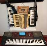 Orga KorgPA700 acordeon Hohner keyboard Korg RK 100S