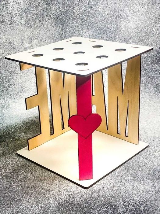 Ваза интерьерная с колбами "МАМЕ"