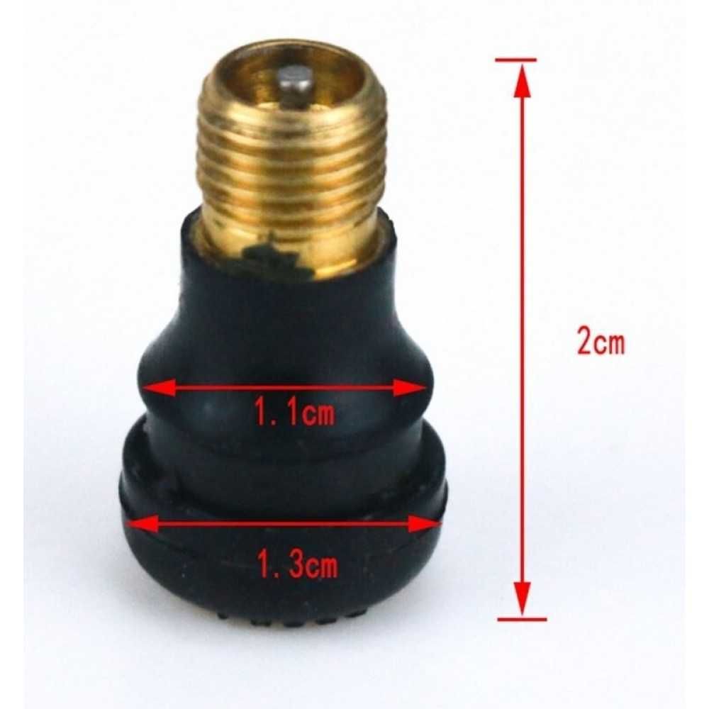 Вентил за безкамерна гума за ел. скутер / тротинетка - Прав, Извит