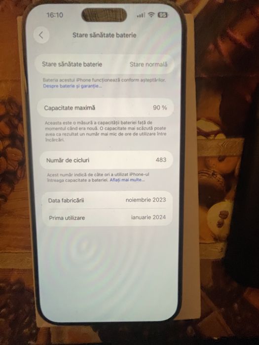 Telefon iphone 15 pro max 256 gb
