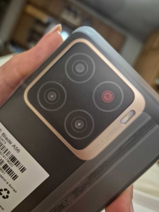 Смартфон НОВ черен ZTE Blade A56