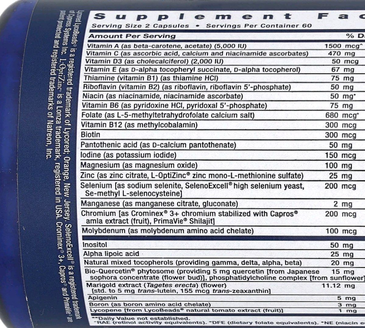 ДОСТАВКИ НЕТ Life Extension one per day , two per day MADE IN USA