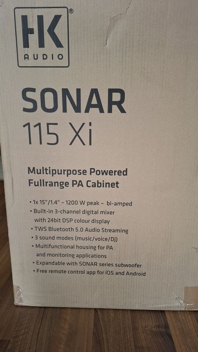 HK Audio Sonar 115 Xi + калъф HK Audiio