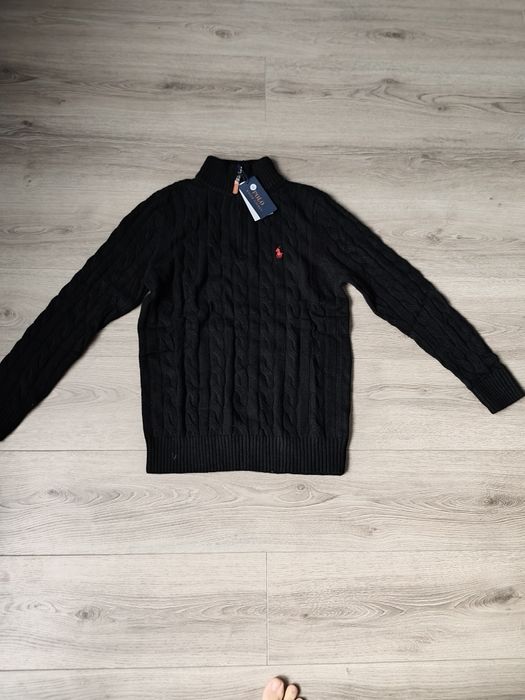 Pulover cu fermoar Ralph Lauren negru