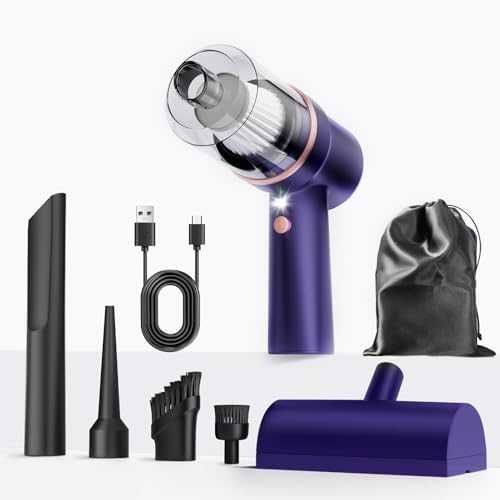 Мини безжична прахосмукачка 15000 Pa за кола дом косми домашни любимци