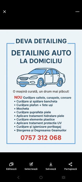 Curățare canapele,saltele,fotolii,scaune ,covoare,Detailing Auto