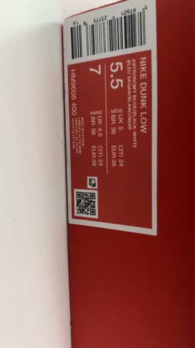 Nike dunk ORIGINALI albastru negru alb,noi