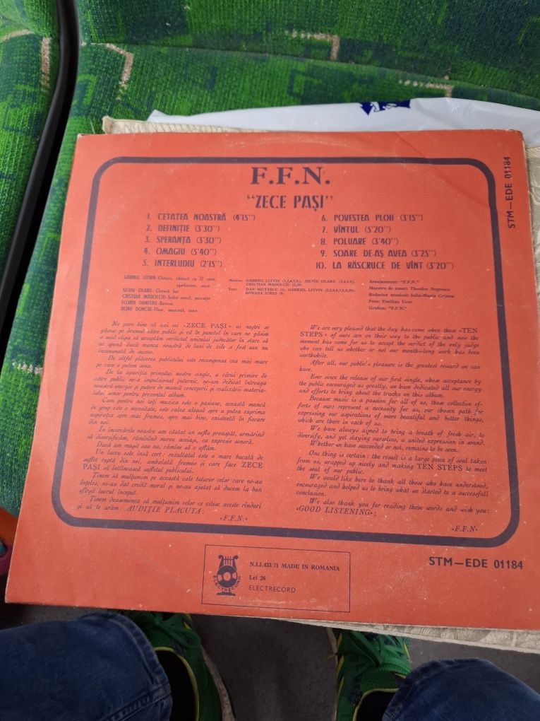 FFN Formația Fără Nume disc vinil