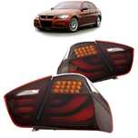 Stop stopuri triple BMW E90 NFL LED BAR rosu fumuriu NOU