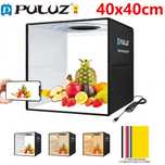 Lightbox PULUZ 40cm cub foto led incorporat pt fotografie de produs