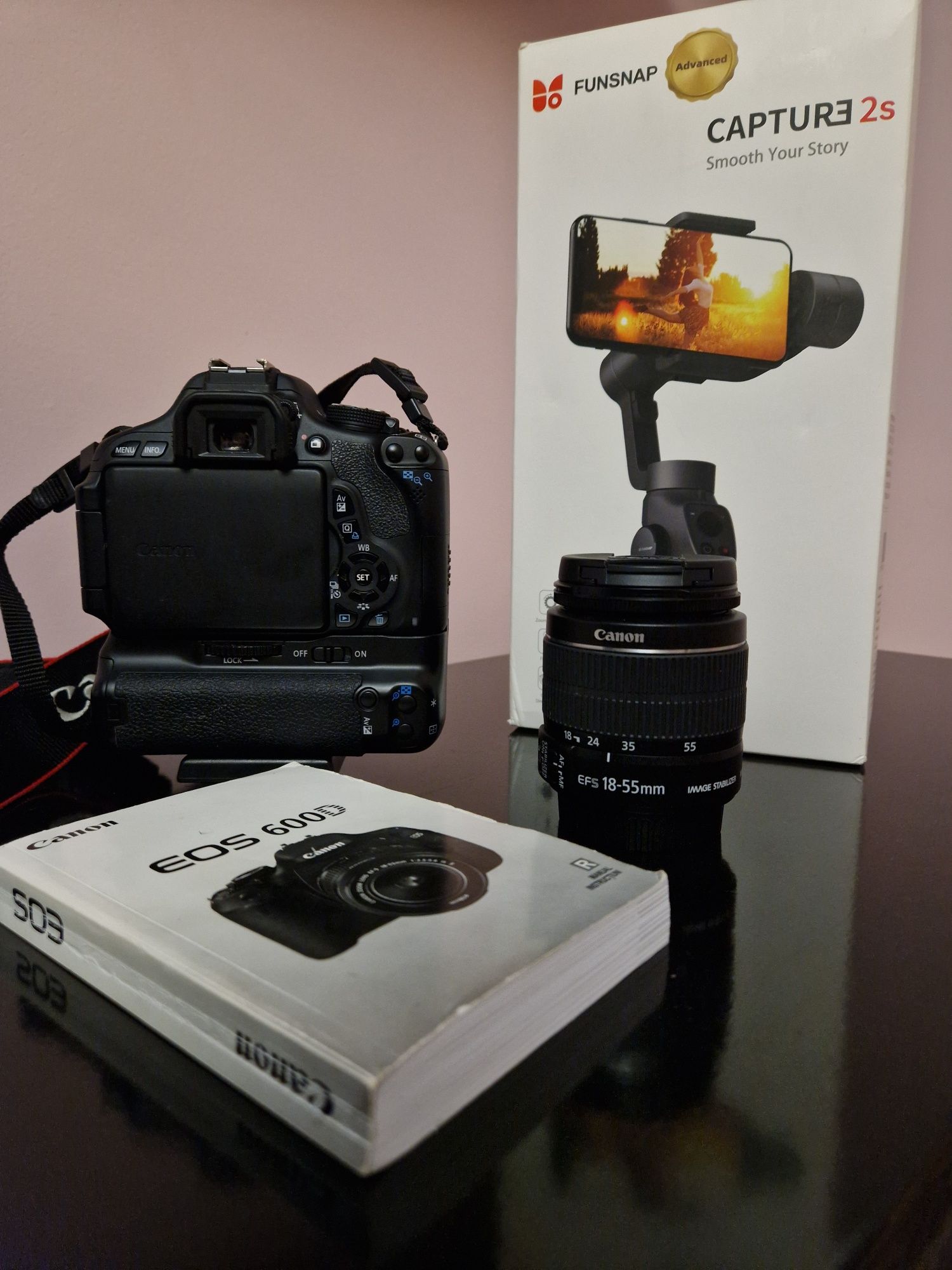 Canon EOS 600D+Stabilizator Funsnap Capture 2s