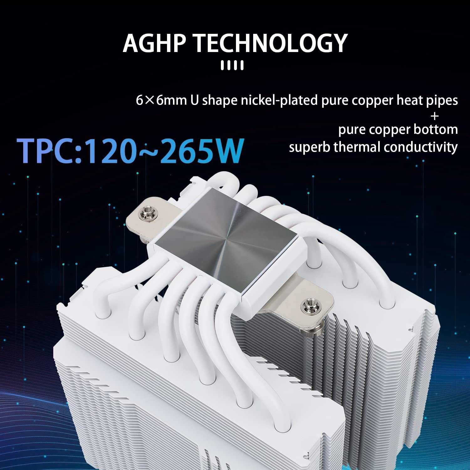 Cooler Procesor CPU Aer Thermalright PA 120 SE ARGB alb,AGHP,AMD/Intel
