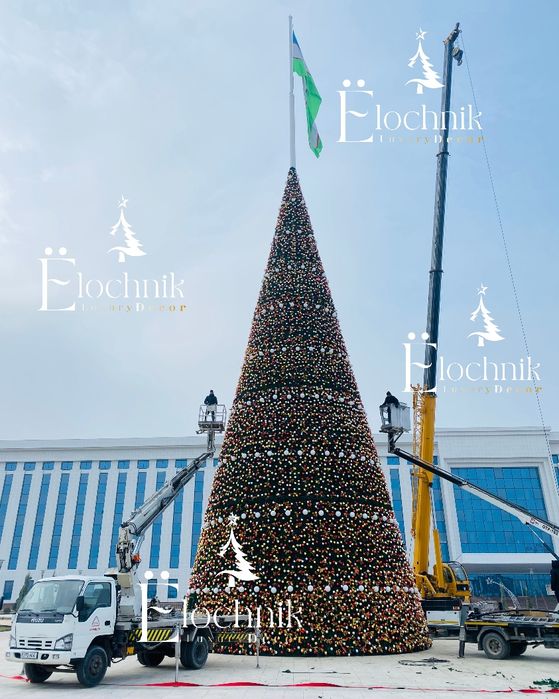 Новогодняя елка от 2 м до 30 метров