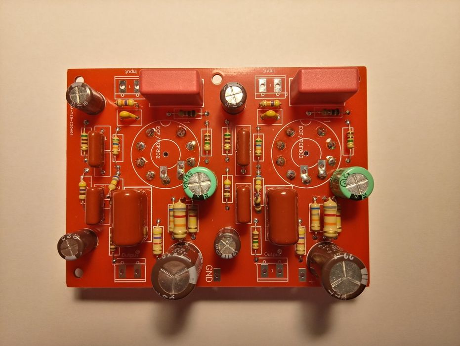 KIT  preamplificator cu tuburi ( PCF802 ) MM pick-up