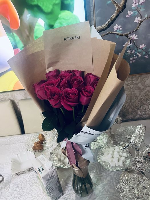 Цветы краных роз