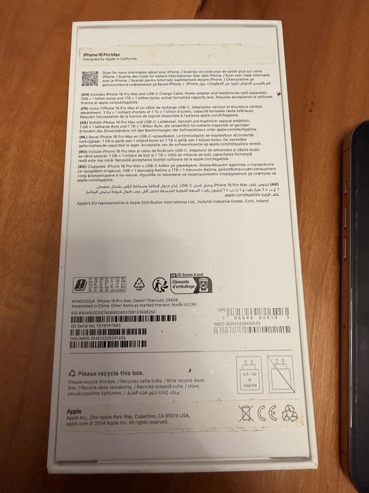 iphone 16 pro max 256 gb Desert Titanium