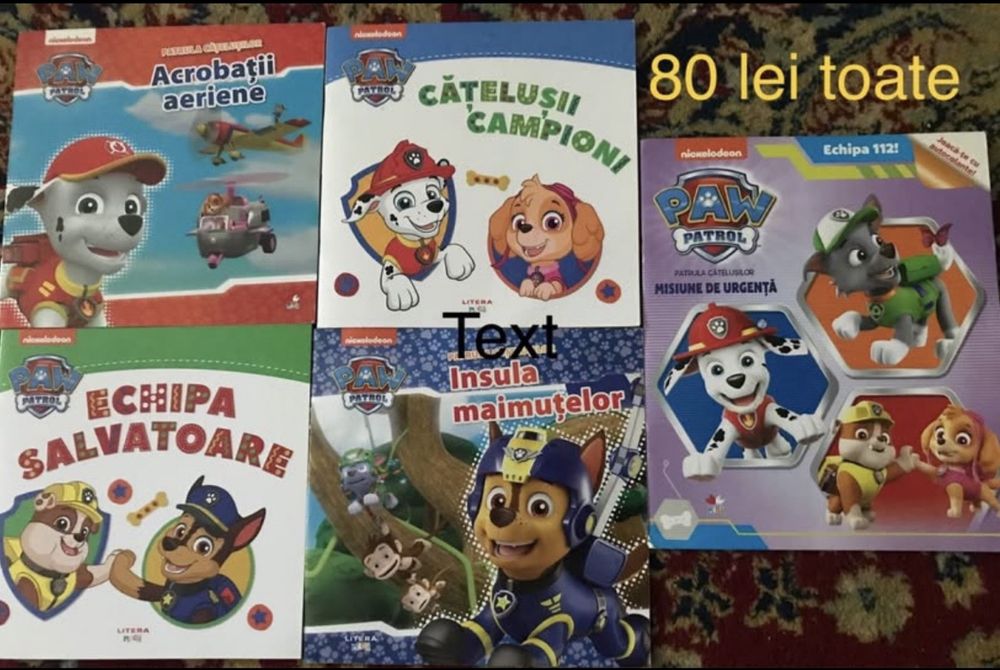 Carti Patrula Catelusilor in romana si engleza