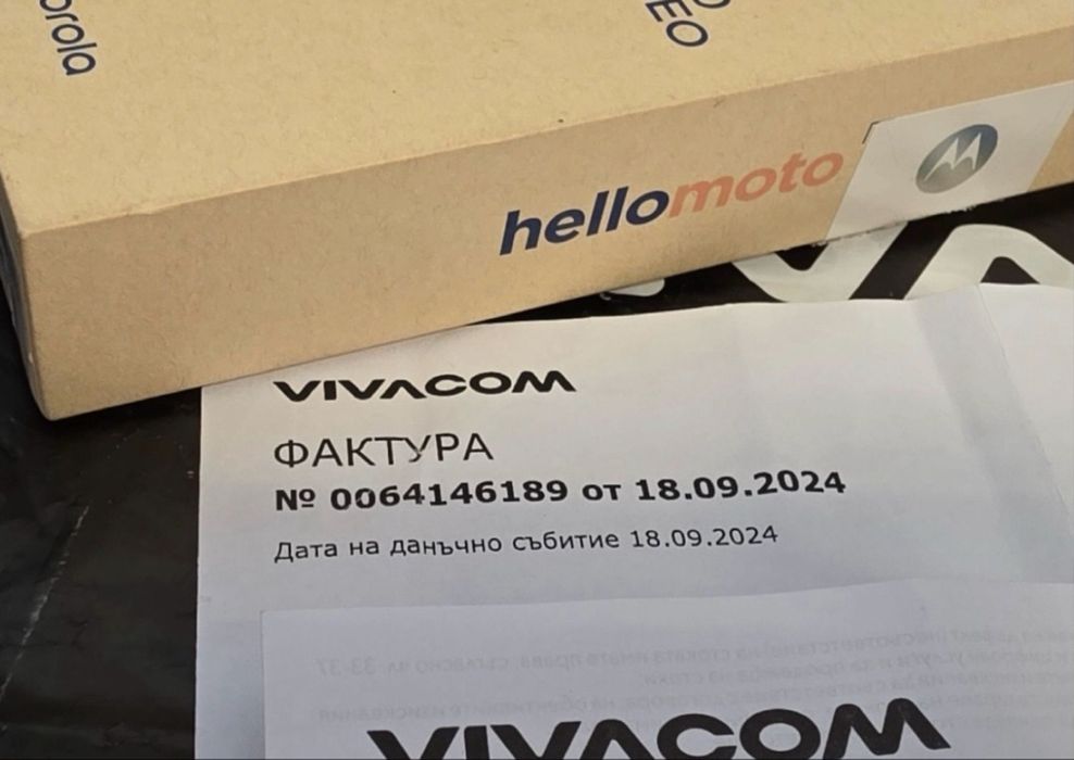 КАТО НОВ 256GB Motorola Edge 50 Neo Vivacom Гаранция 2025 Grisaille