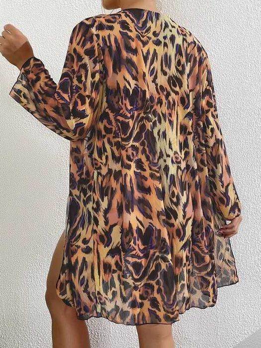 Costum de baie 3 piese cu kimono