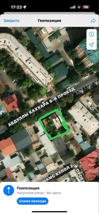 Продается участок ор-р Посольство Таджикистана