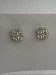 Cercei aur alb 18kt.cu diamante 0.98ct
