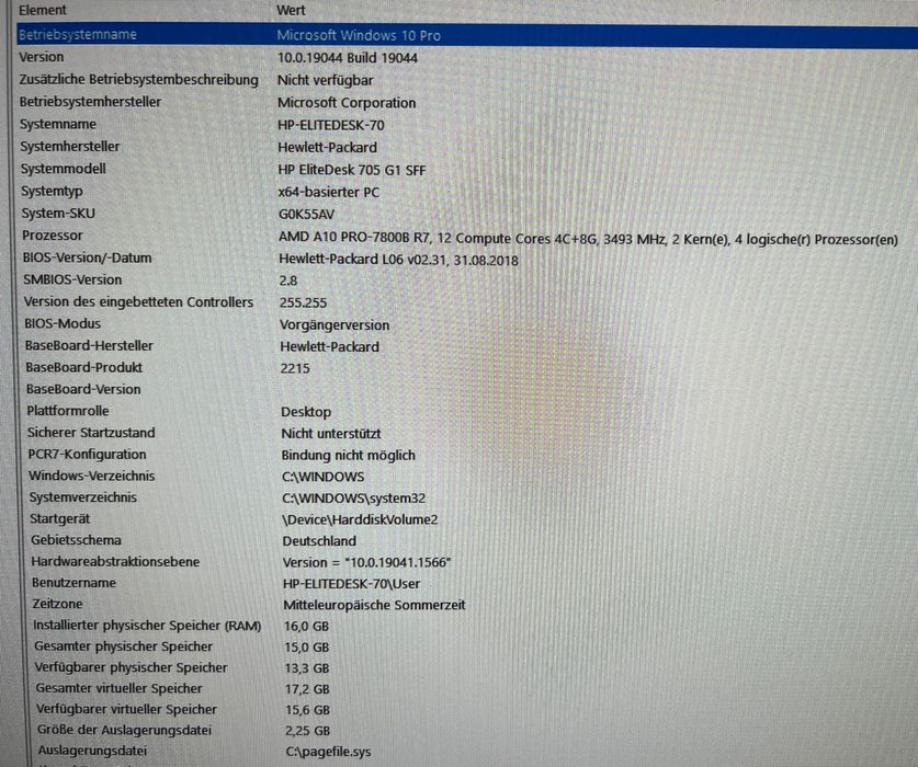 HP Elitedesk 705 G1 SFF, SSD + HDD, Business PC