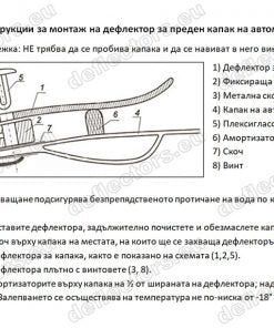 Дефлектор за преден капак за Volkswagen VW Clasico 2011-