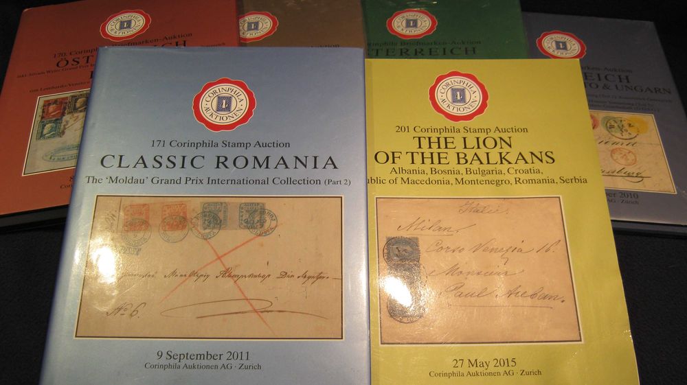 LOT 6+1 cataloguri/FILATELIE/Corinphila Auktionen,plus Europhilex.