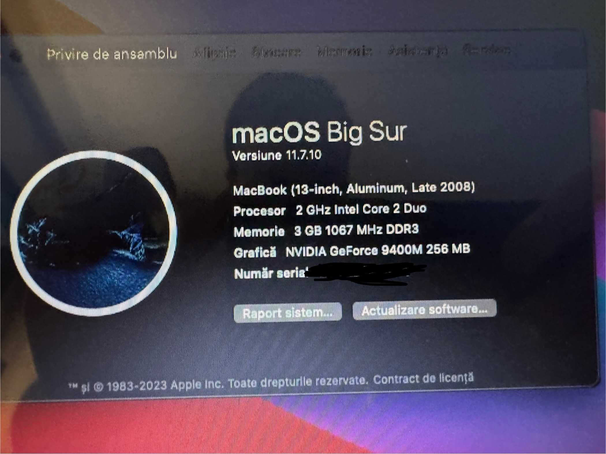 Apple MacBook 5.1  (13 inchi, aluminiu, late 2008 )