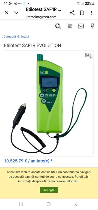 SAF'IR EVOLUTION Etilotest profesional