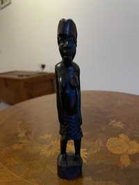 Statuetà abanos sculptatà manual, artà tribalà africanà, vintage