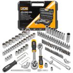 ТОП ОБЯВА Качествено Гедоре 108 части 1/4'' 3/8'' 4-22мм JCB